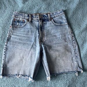Abercrombie High Rise Denim Shorts